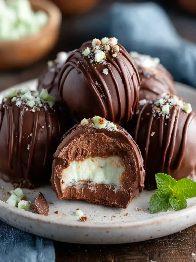 Creamy Andes Mint Chocolate Truffles First Image