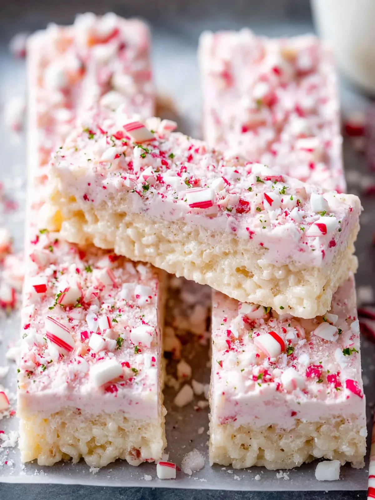 Peppermint Rice Krispie Treats First Image