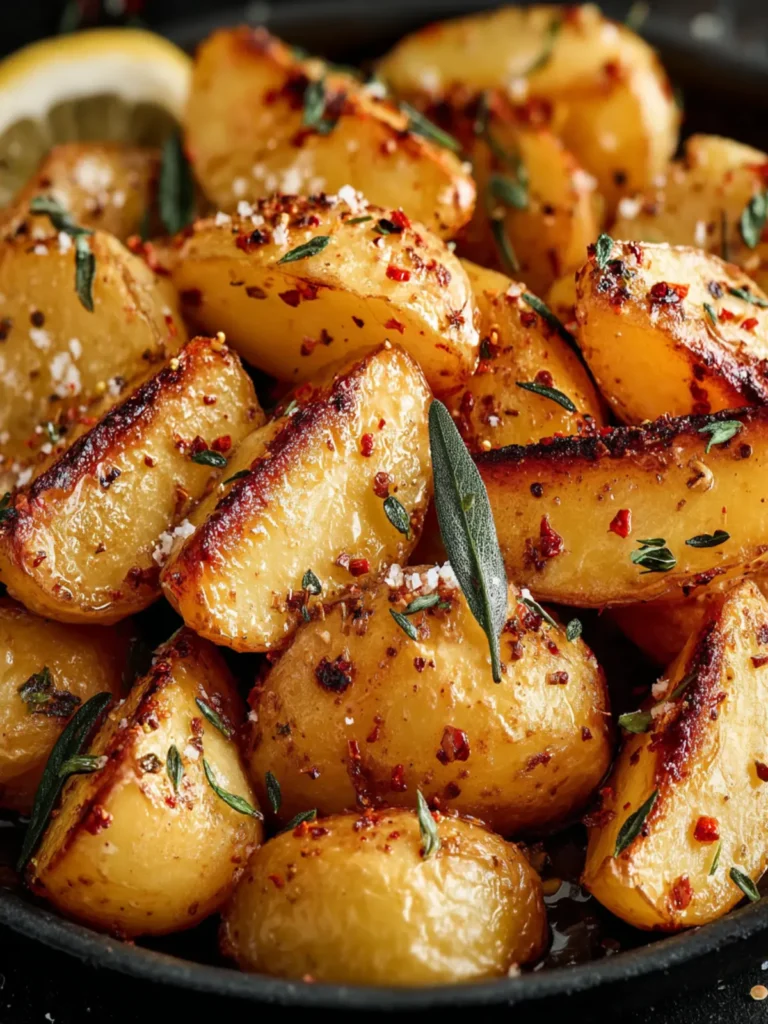 Easy Greek Lemon Roasted Potatoes First Image