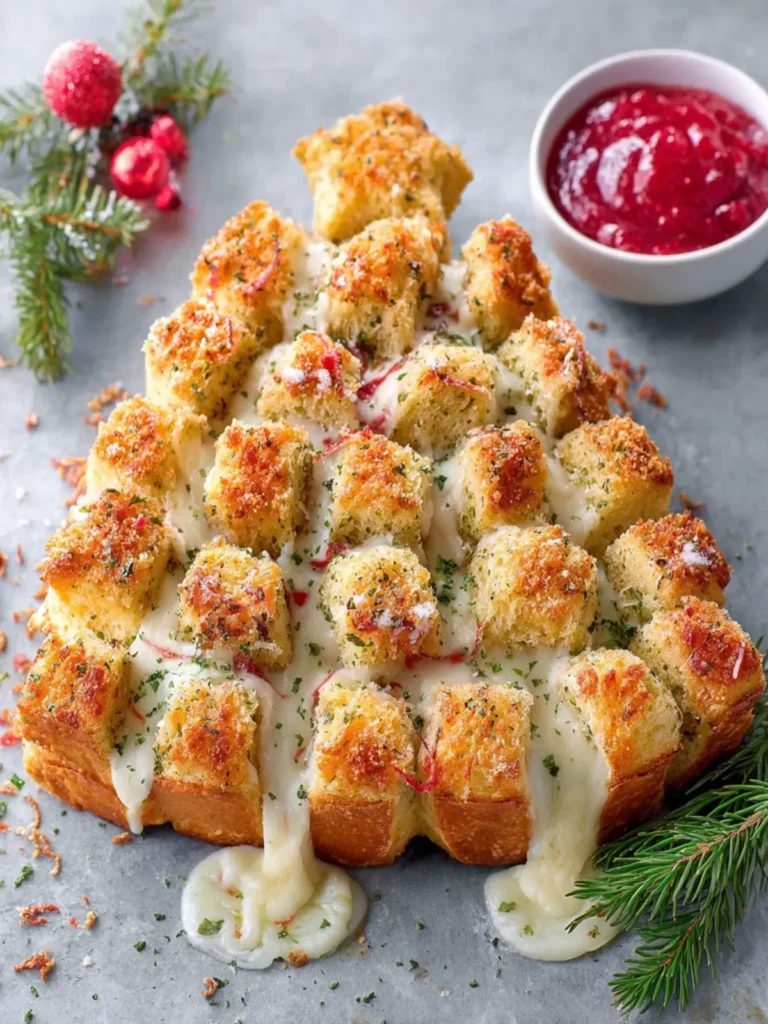 Christmas Tree Pull Apart Bread First Image