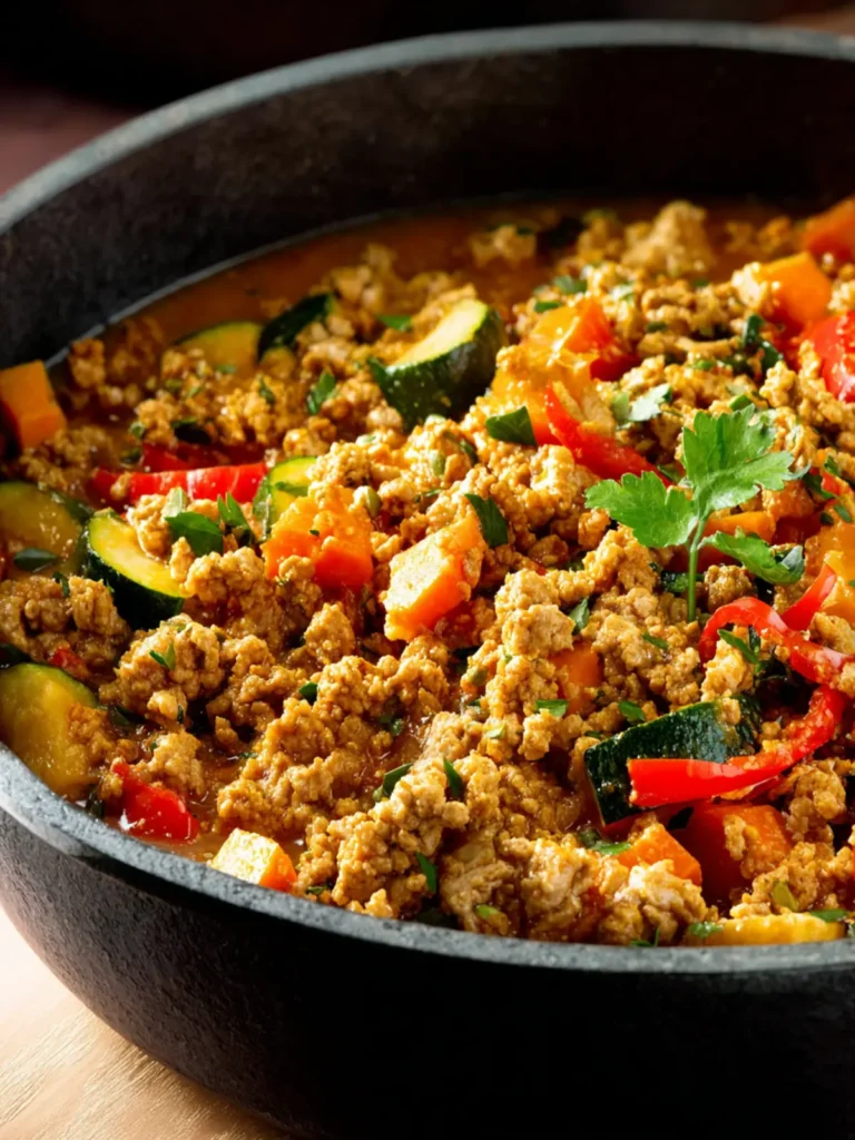 One-Pan Ground Turkey Curry First Image