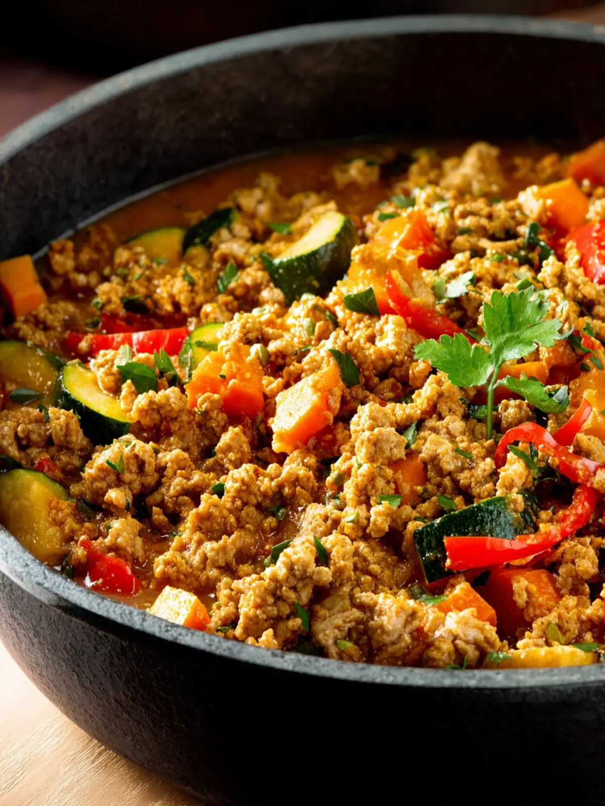 One-Pan Ground Turkey Curry First Image