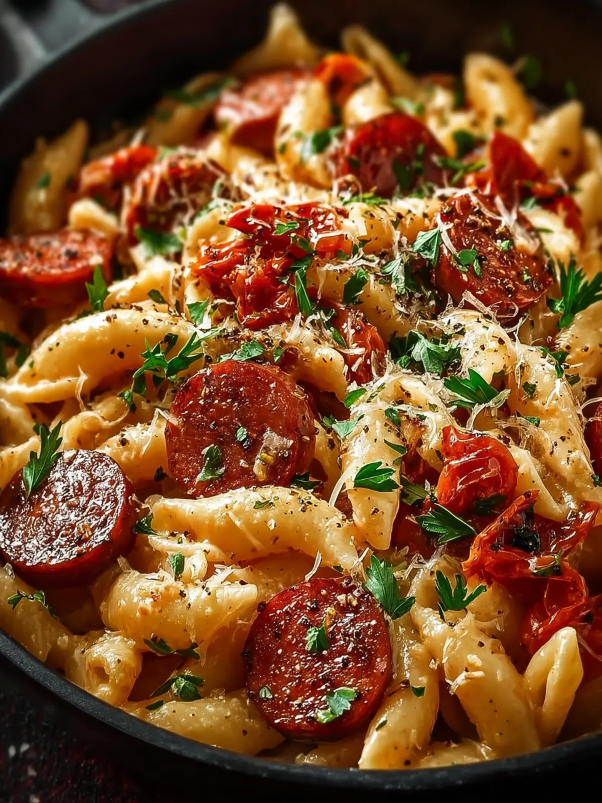 One Pot Kielbasa Pasta First Image