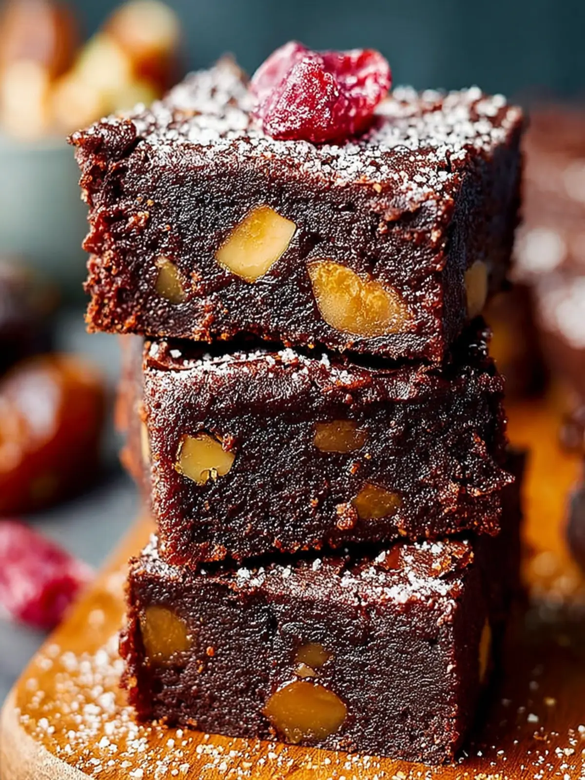 Vegan No-Bake Brownies with Dates & Nuts First Image