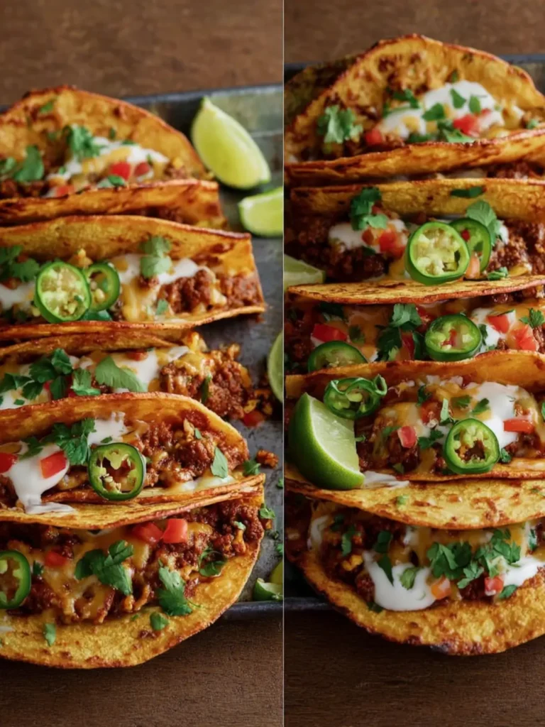 Easy Chorizo Sheet Pan Tacos with Jalapeno Garlic Crema First Image