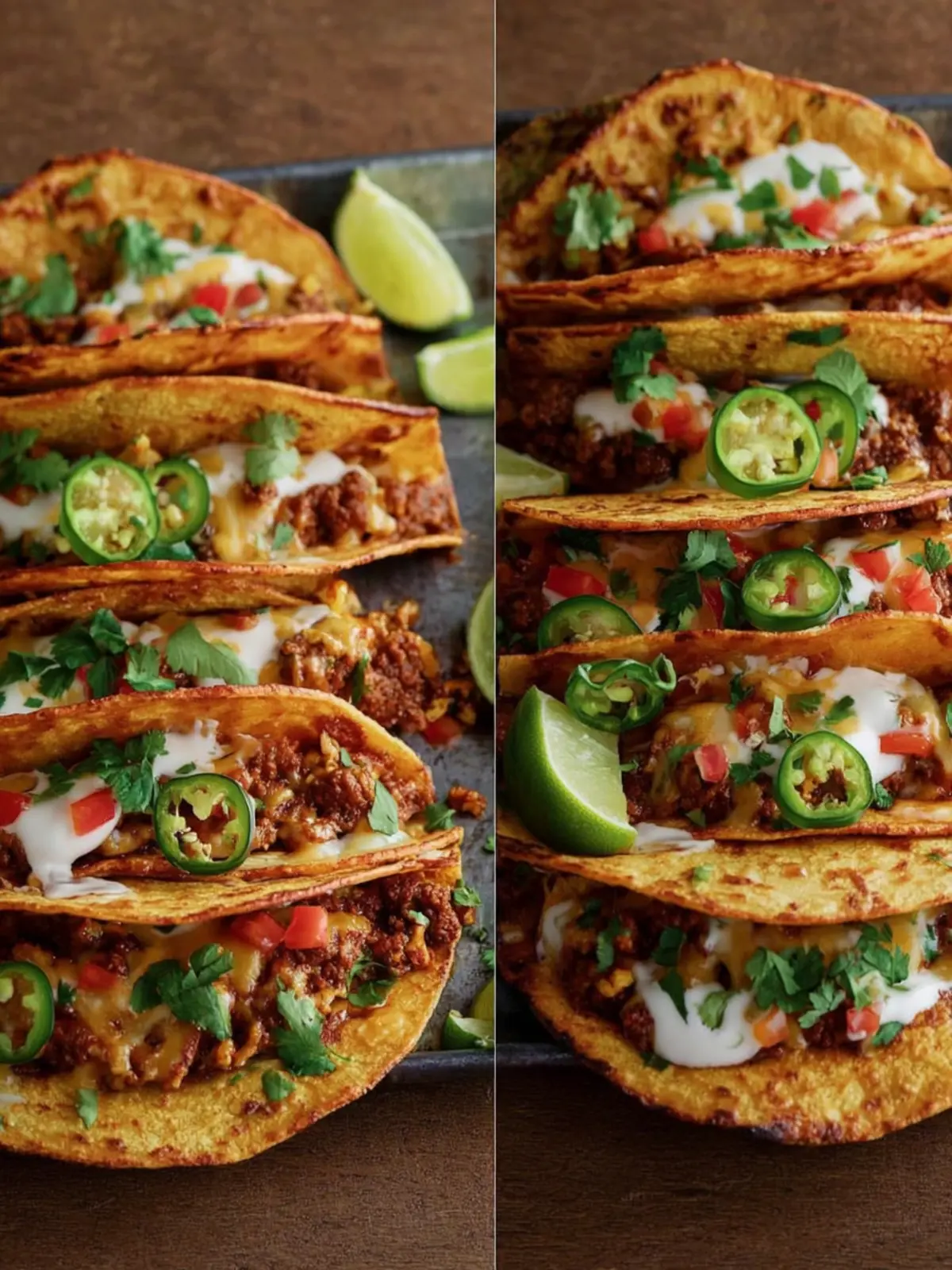 Easy Chorizo Sheet Pan Tacos with Jalapeno Garlic Crema First Image