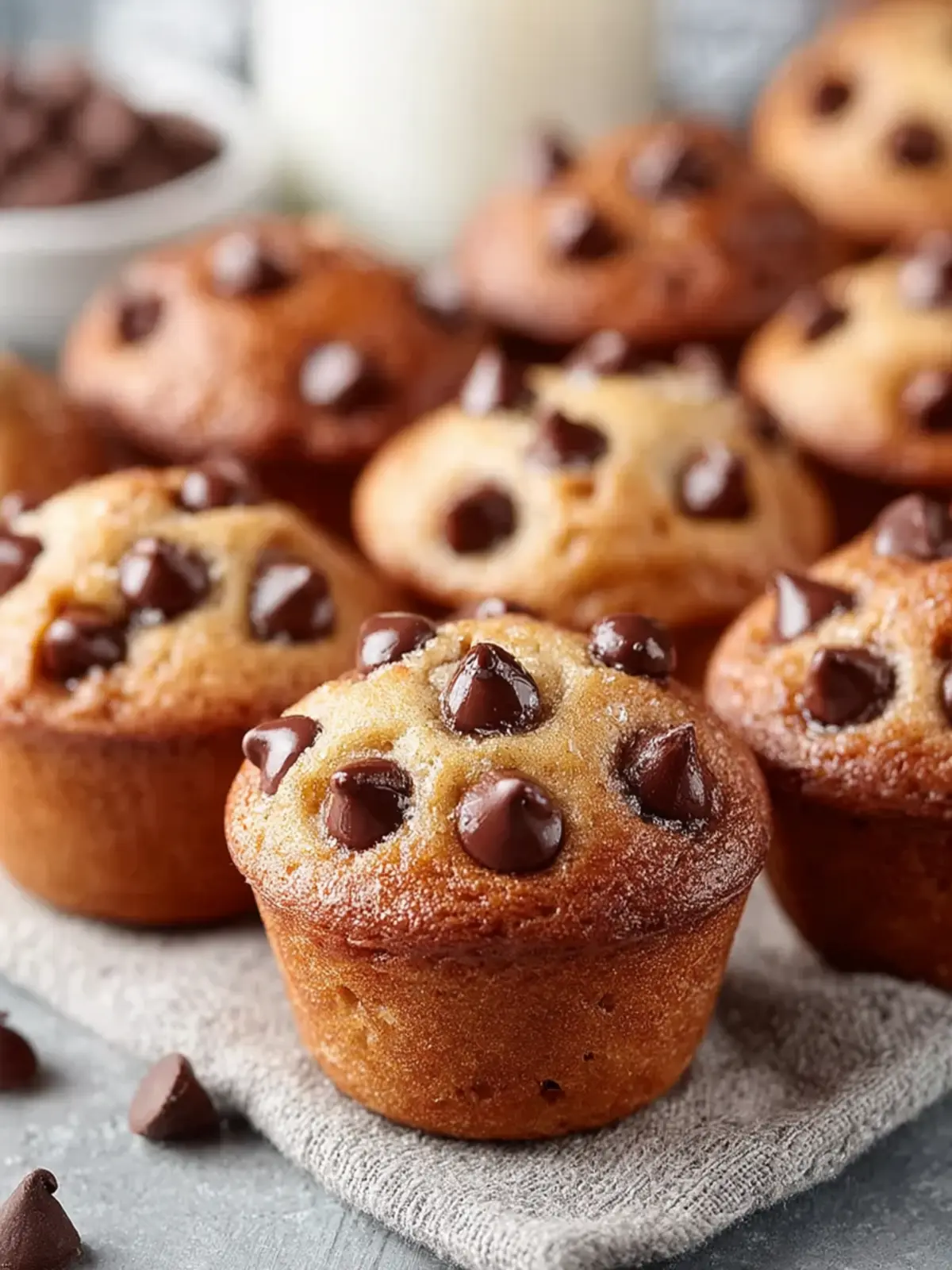 Mini Chocolate Chip Muffins First Image
