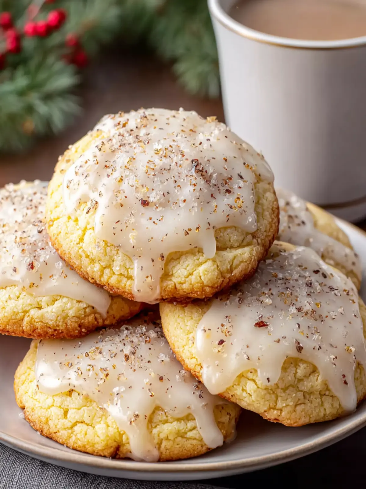 Glazed Eggnog Cookies That Taste Like Christmas Morning First Image