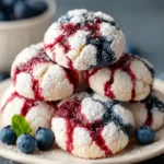 Blueberry Crinkle Cookies First Image