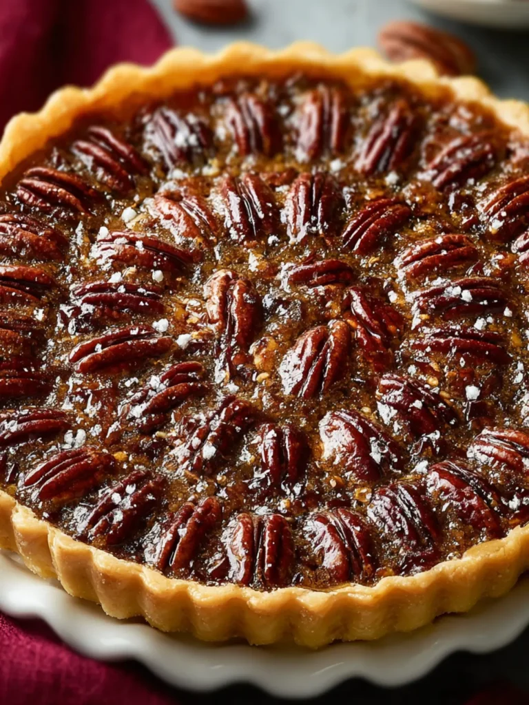 Christmas Chocolate Bourbon Pecan Pie First Image