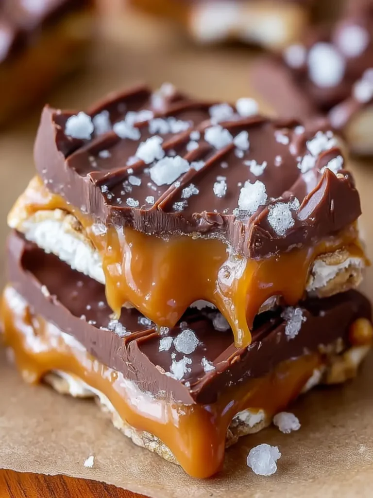 The Best Salted Caramel Pretzel Bark First Image