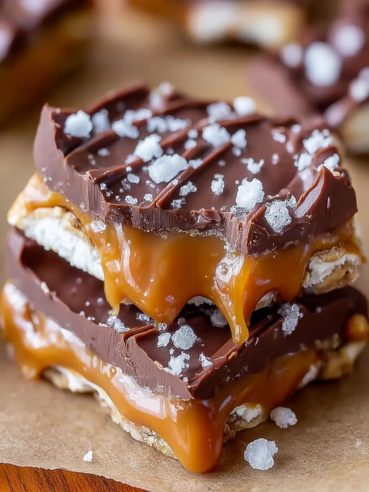 The Best Salted Caramel Pretzel Bark First Image