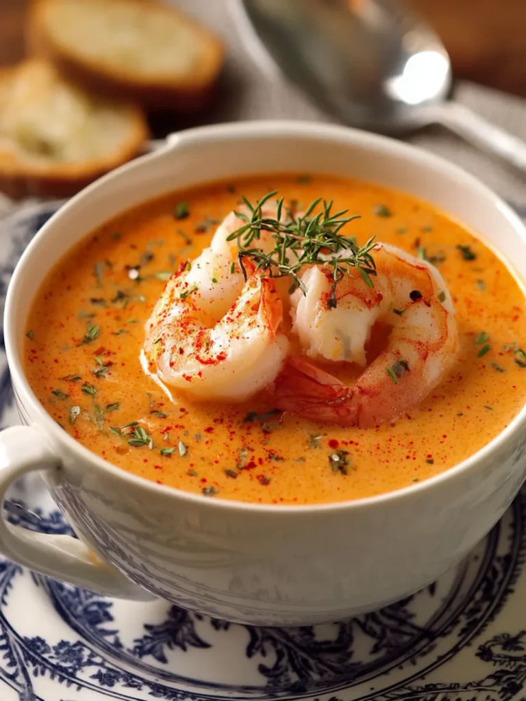 shrimp bisque soup: Creamy and Delicious Recipe First Image