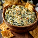 Super Bowl Crab Spinach Artichoke Dip First Image