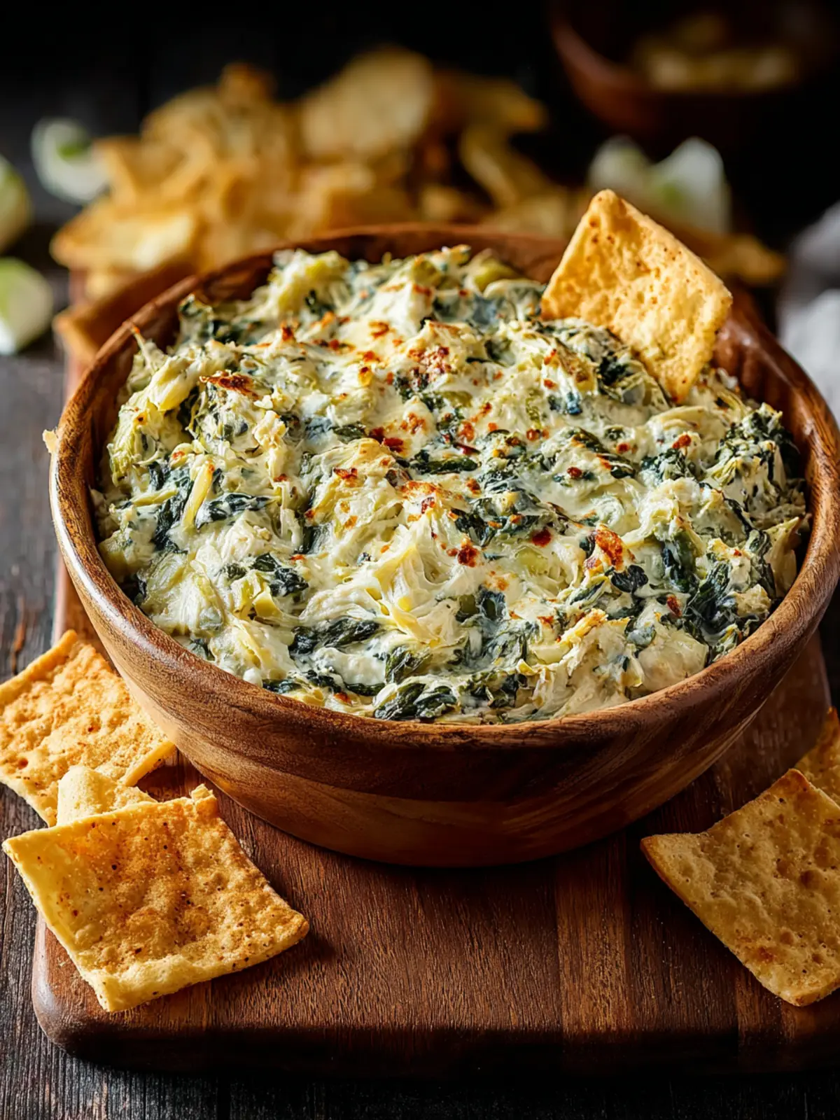 Super Bowl Crab Spinach Artichoke Dip First Image