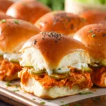 Delicious Hawaiian Roll Buffalo Chicken Sliders First Image