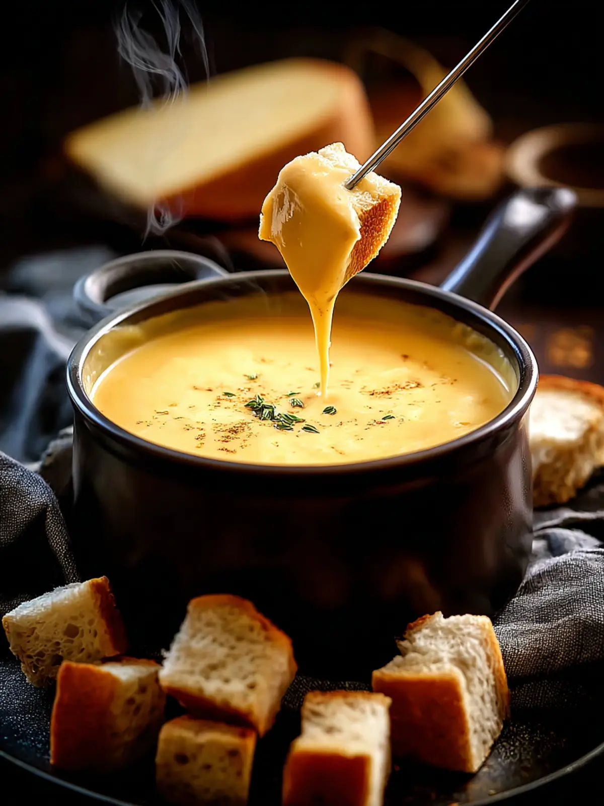 Classic Cheddar Beer Fondue First Image