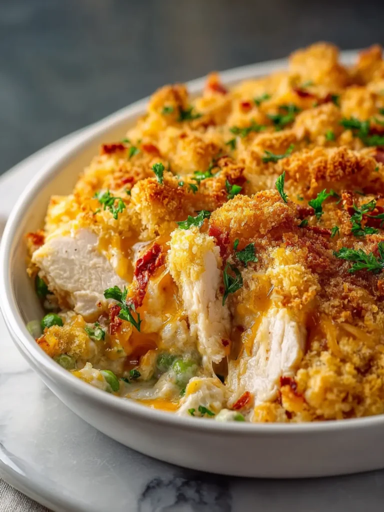 Ritz Cracker Chicken Casserole First Image