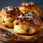 Indulgent Chocolate Chip Custard Brioches First Image