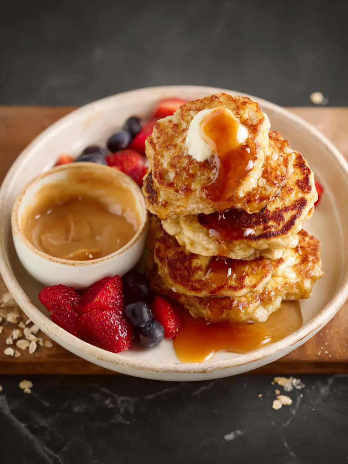 Apple Oatmeal Pancakes First Image