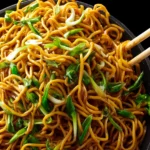 Garlic Soy Noodles with Scallions First Image