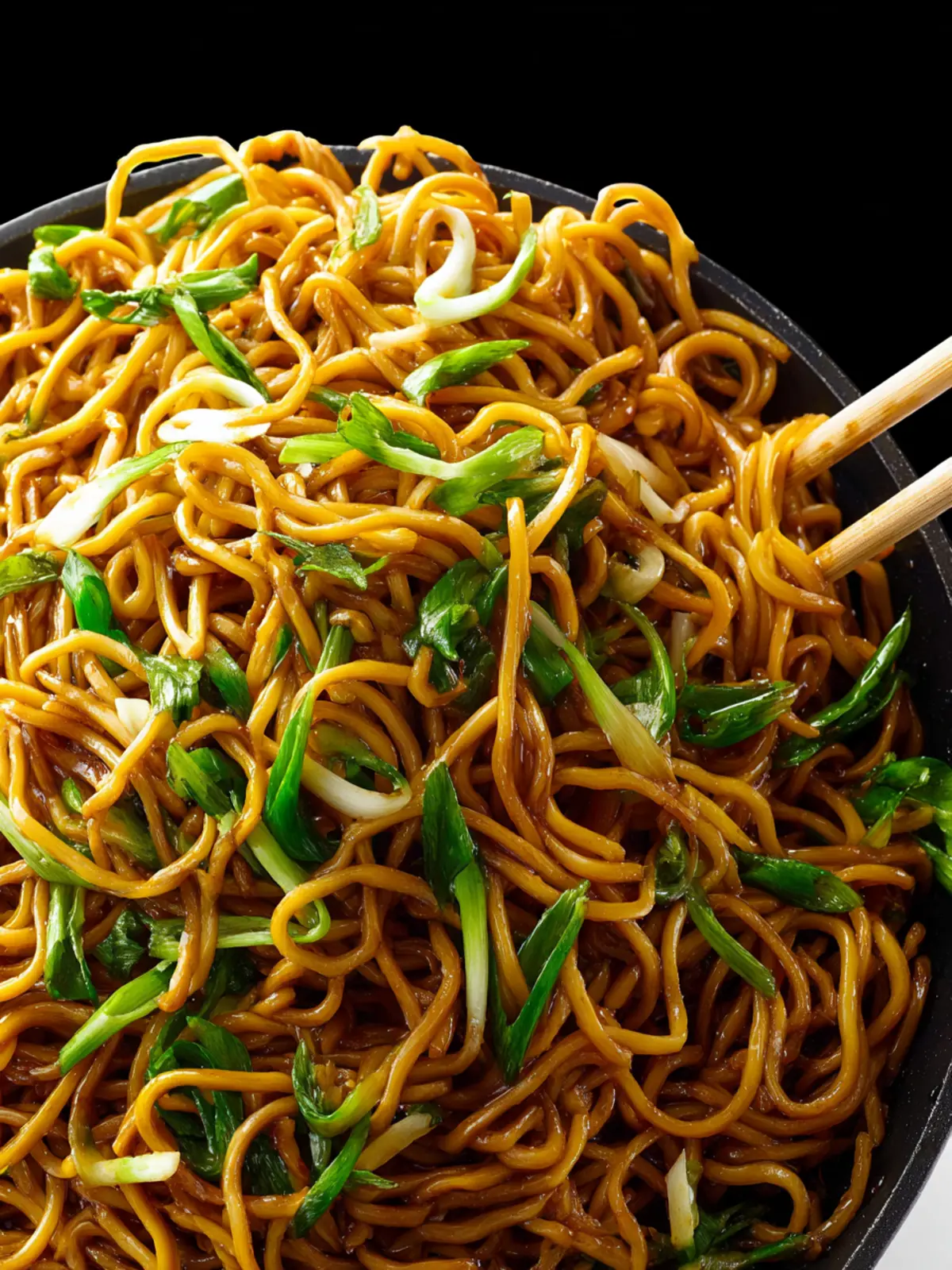 Garlic Soy Noodles with Scallions First Image