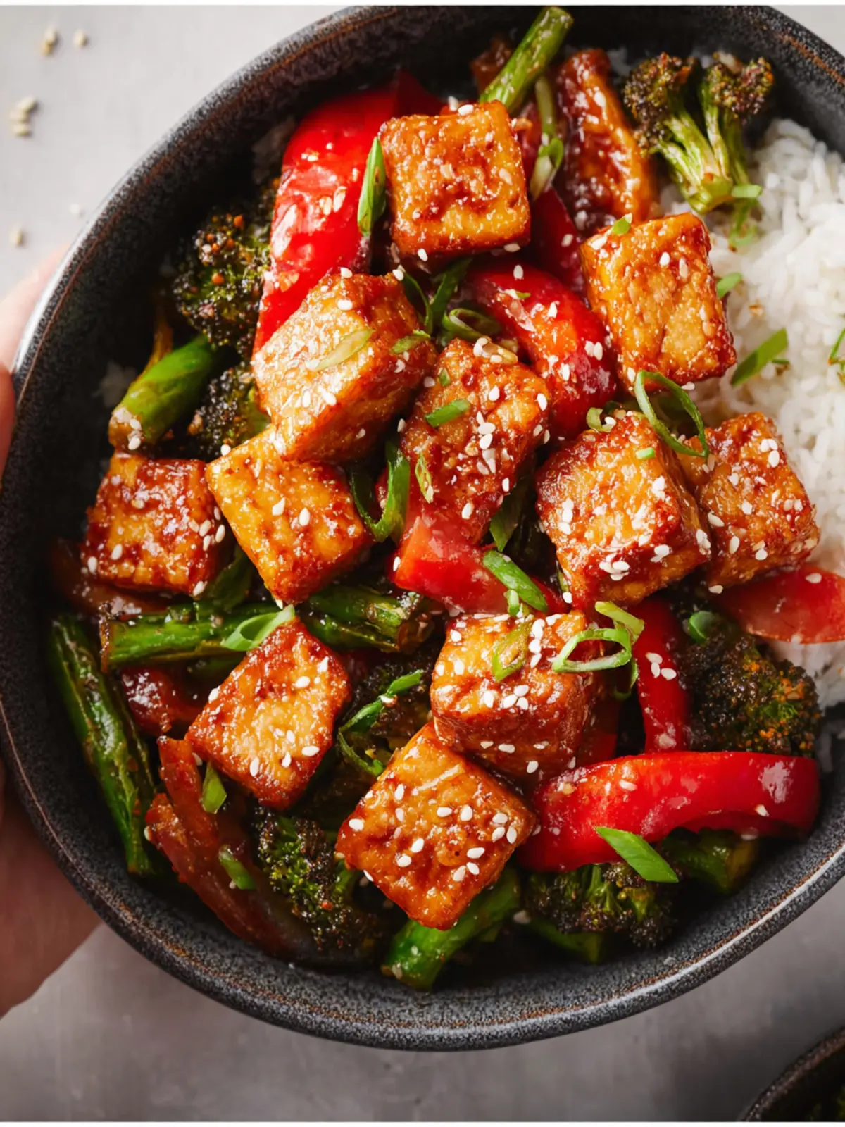 General Tso’s Tofu Sheet Pan Dinner First Image