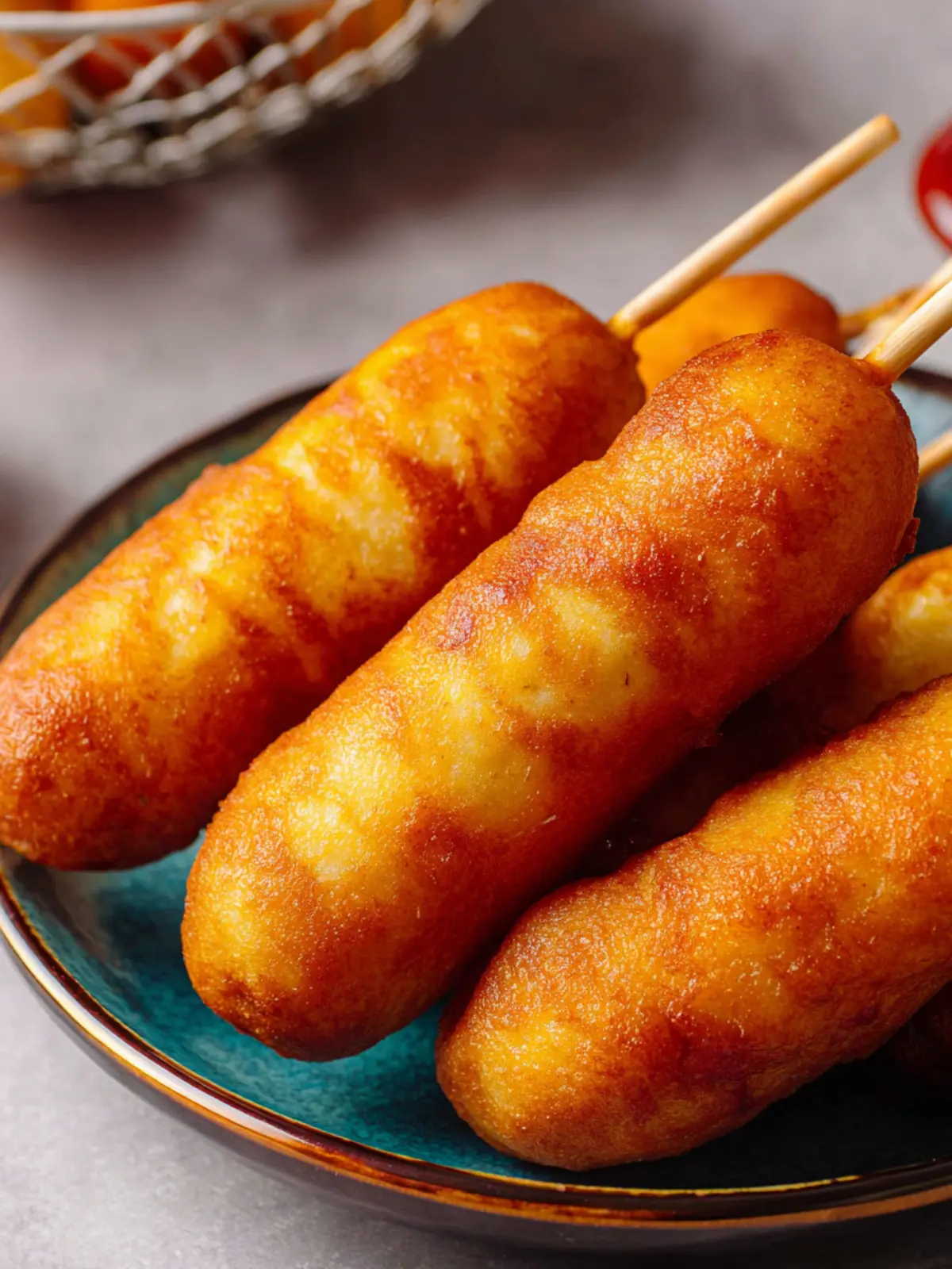 Homemade Corn Dogs in Air Fryer First Image
