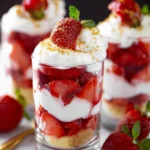Mini Strawberry Trifles First Image