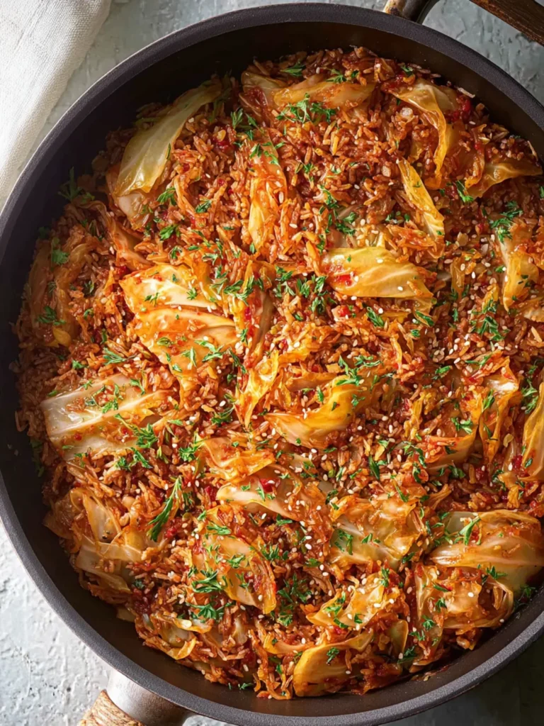 One-Pan Unstuffed Cabbage Rolls Skillet, Easy Dinner First Image