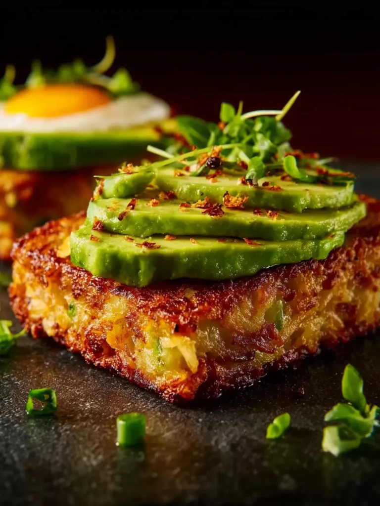 Avocado Hash Brown Toast First Image