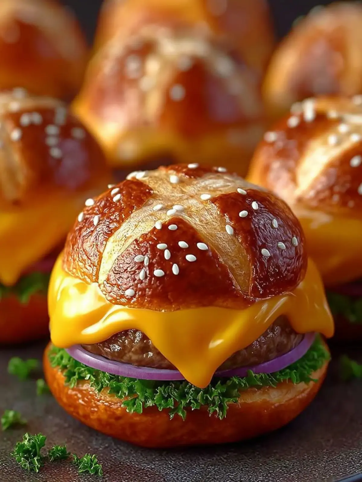 Cheeseburger Pretzel Bombs – Easy Cheesy Party Snack First Image