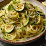 Creamy Zucchini Lemon Pasta First Image