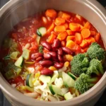Slow Cooker Minestrone Soup First Image