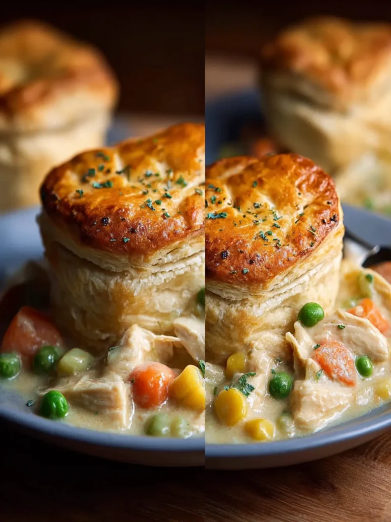 Easy Recipes Chicken Pot Pie Biscuits First Image