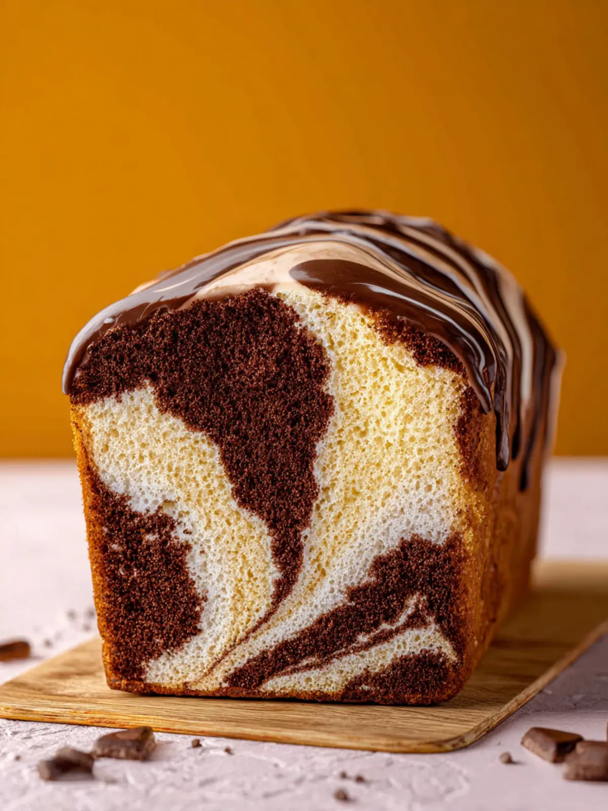Marble Loaf Cake First Image