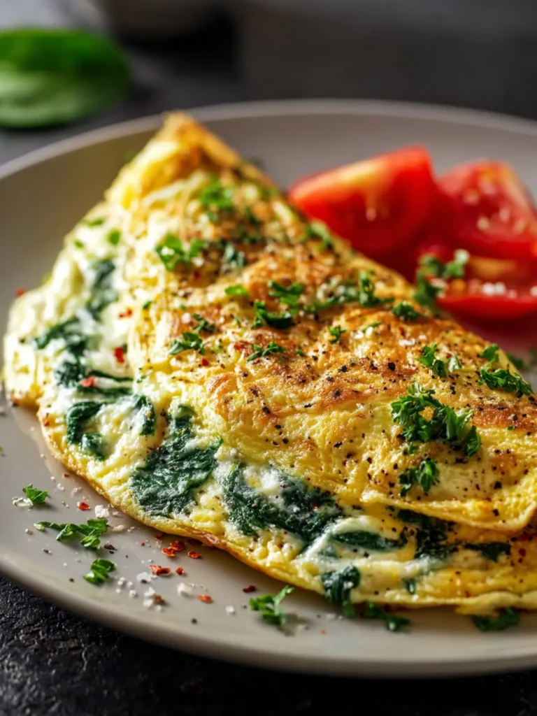 Spinach Cheese Omelette First Image