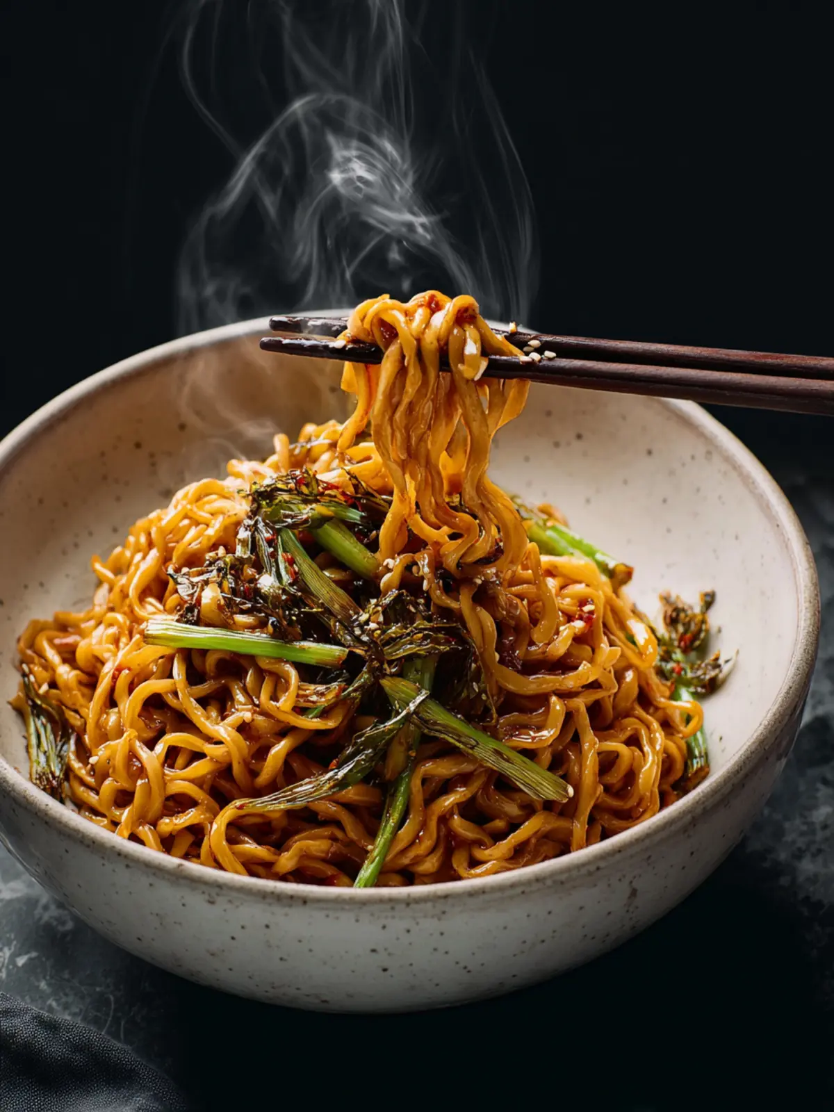 scallion oil noodles First Image