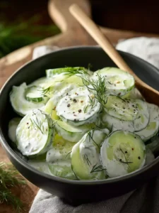 Creamy German Cucumber Salad: A Velvety Delight First Image