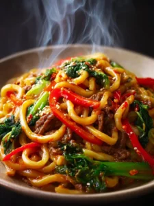 Fiery Beef Yaki Udon Delight First Image