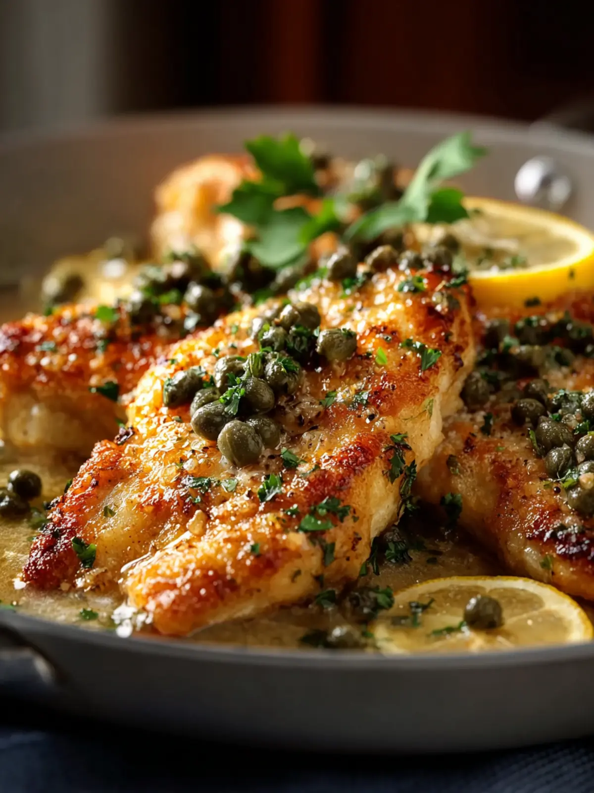 Zesty Lemon Butter Chicken with Capers First Image